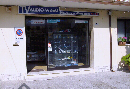 Vetrina Mari Riparazioni TV vendita antenne accessori Porto Garibaldi