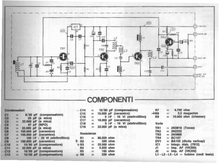 schema trasmettitore fm